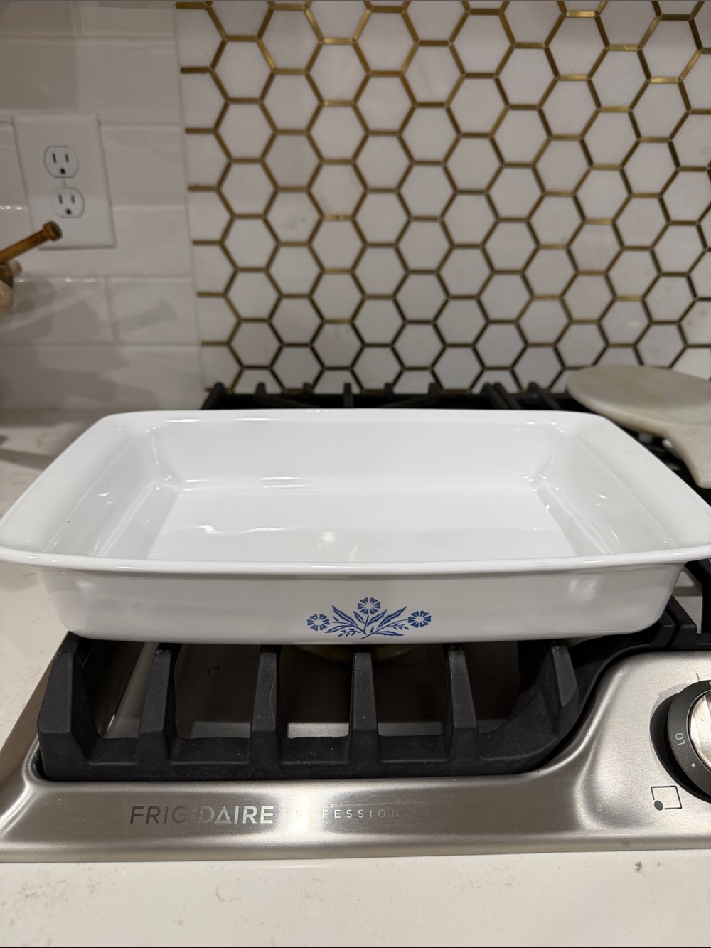 RARE Vintage early 1970’s Corning Ware Blue Cornflower Rectangular Roasting Pan